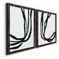 Onyx Ribbon I - Premium Framed Canvas 2 Piece Set - Ready to Hang