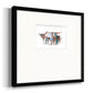 Modern Longhorns II Premium Framed Print Double Matboard