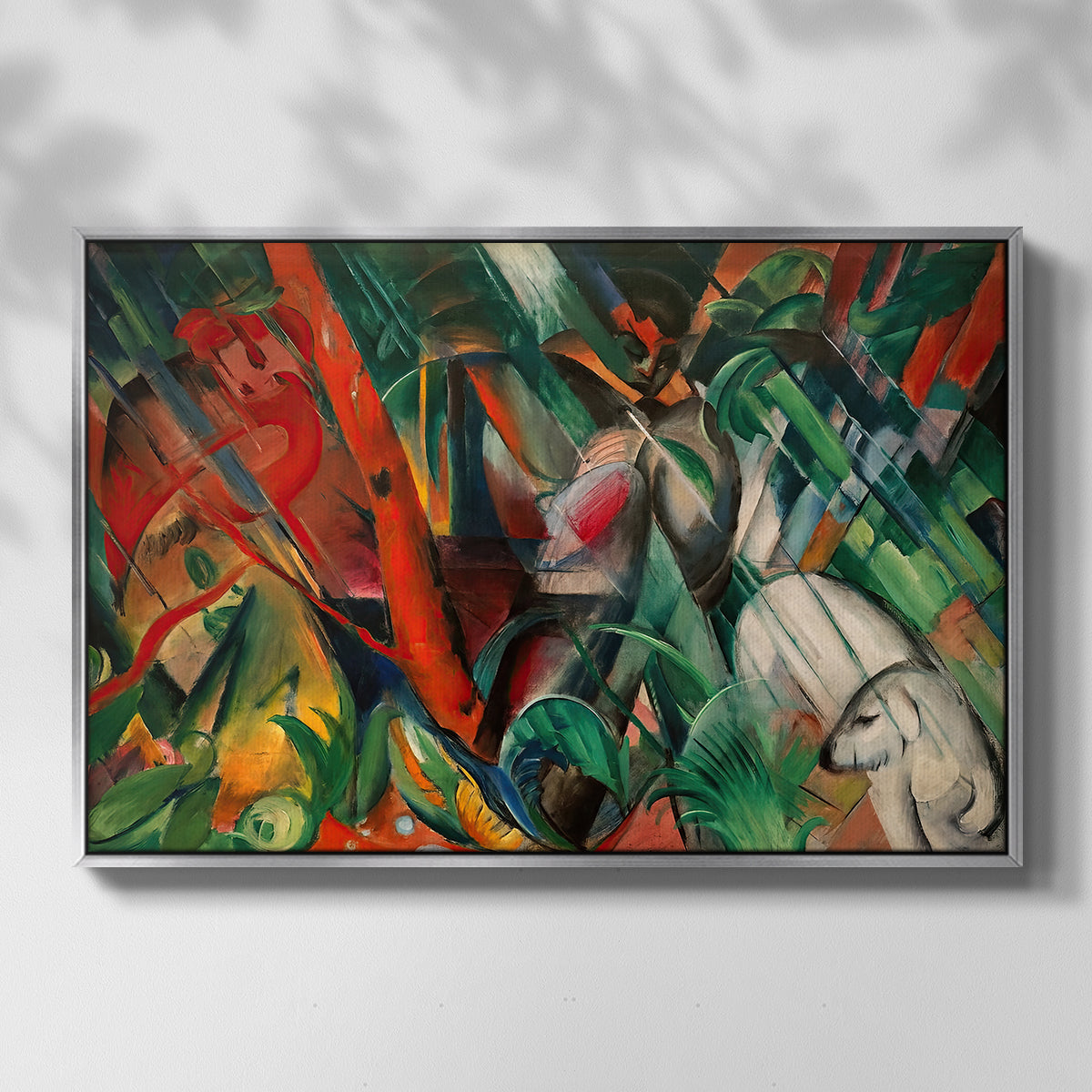 In the Rain, 1912 - Floater Framed Canvas Print