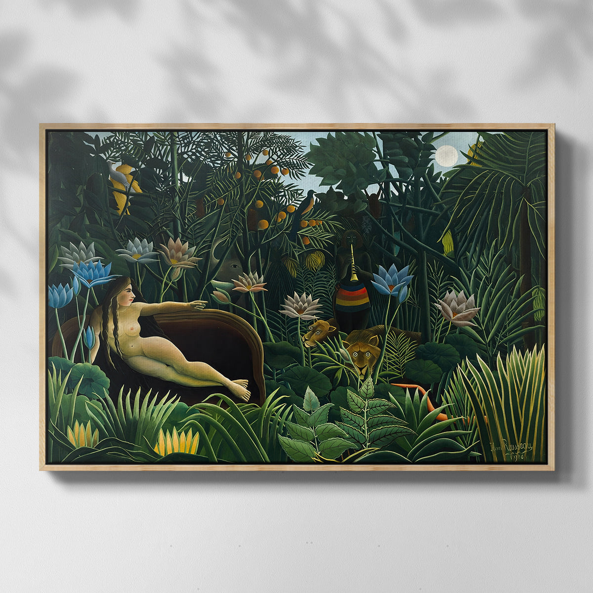The Dream (Le Rêve), 1910 - Floater Framed Canvas Print