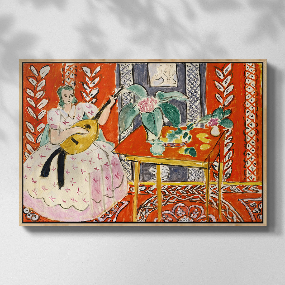 The Lute (Le luth), 1943 - Floater Framed Canvas Print