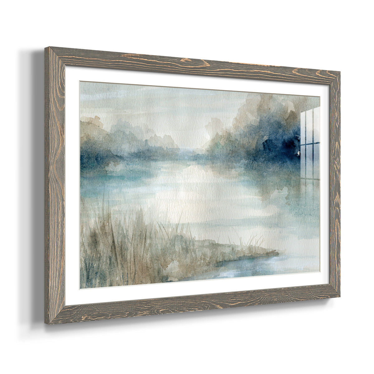 Still Evening Waters - Barnwood Framed Art Print