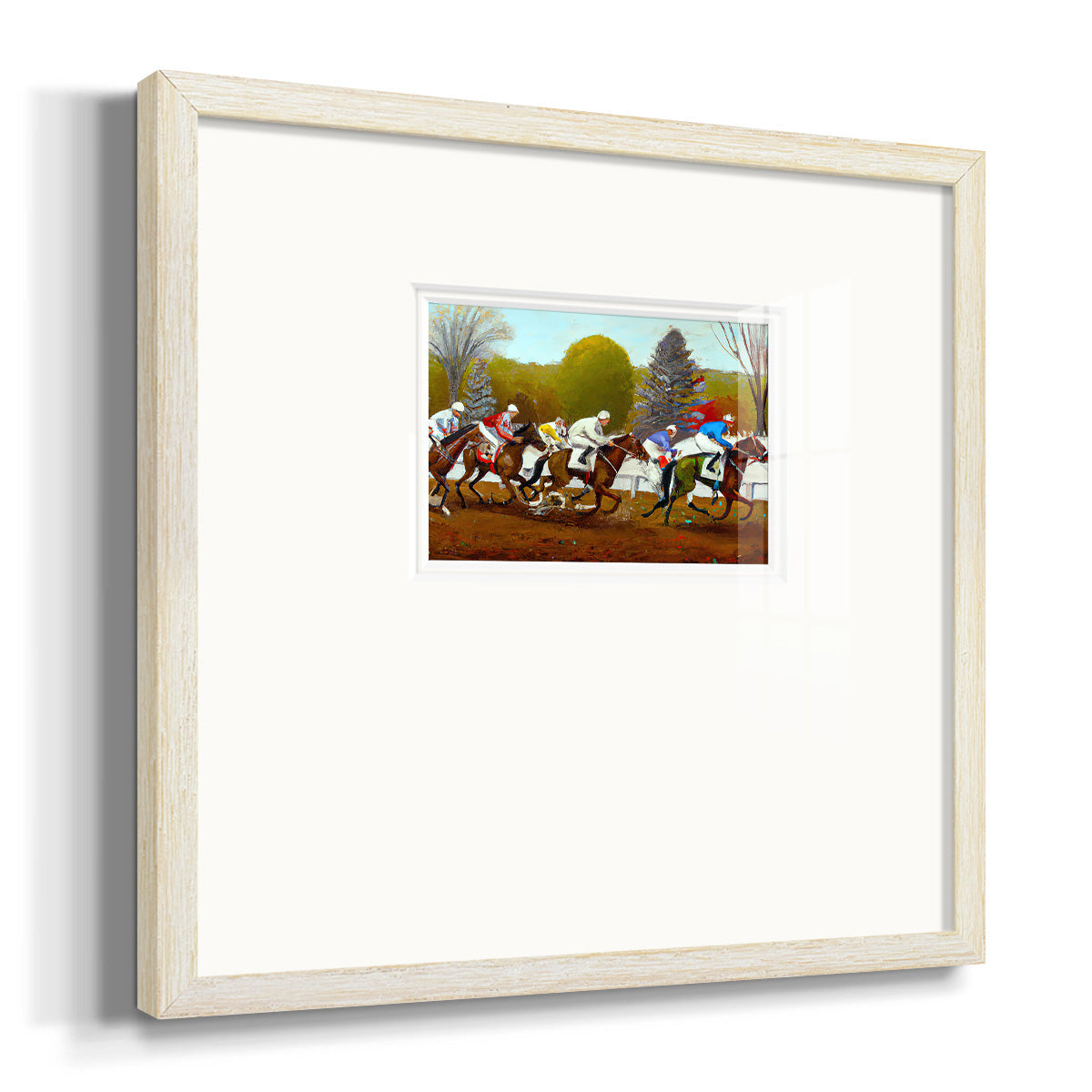 Day at the Race II Premium Framed Print Double Matboard