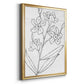 Botanical Sketch I - Modern Framed Canvas Print