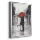 Caught in the Rain - Modern Framed Canvas Print