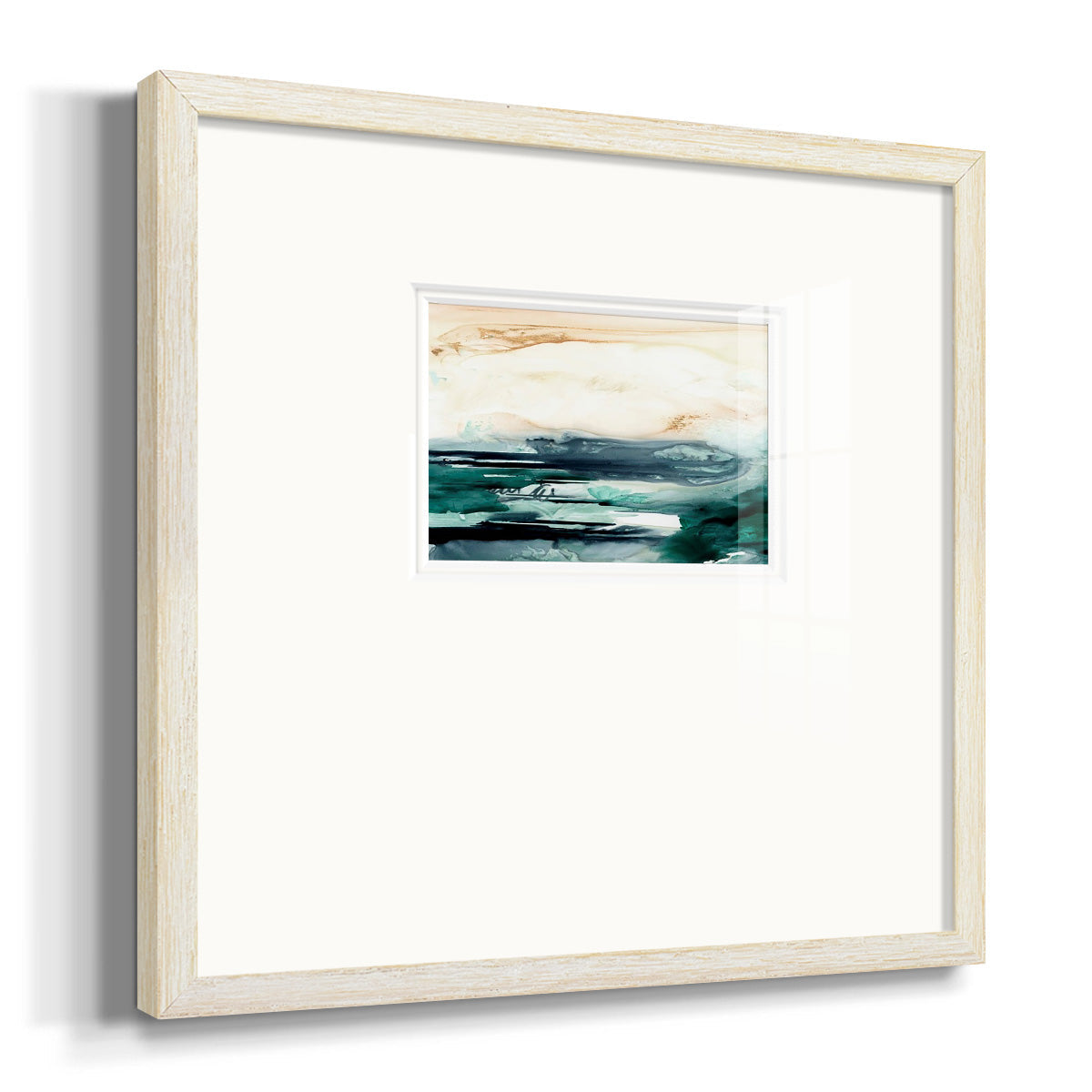 Sea Foam Flow II Premium Framed Print Double Matboard