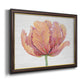 Single Pink Bloom I Premium Framed Canvas- Ready to Hang