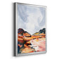 Chromatic Landscapes II - Modern Framed Canvas Print