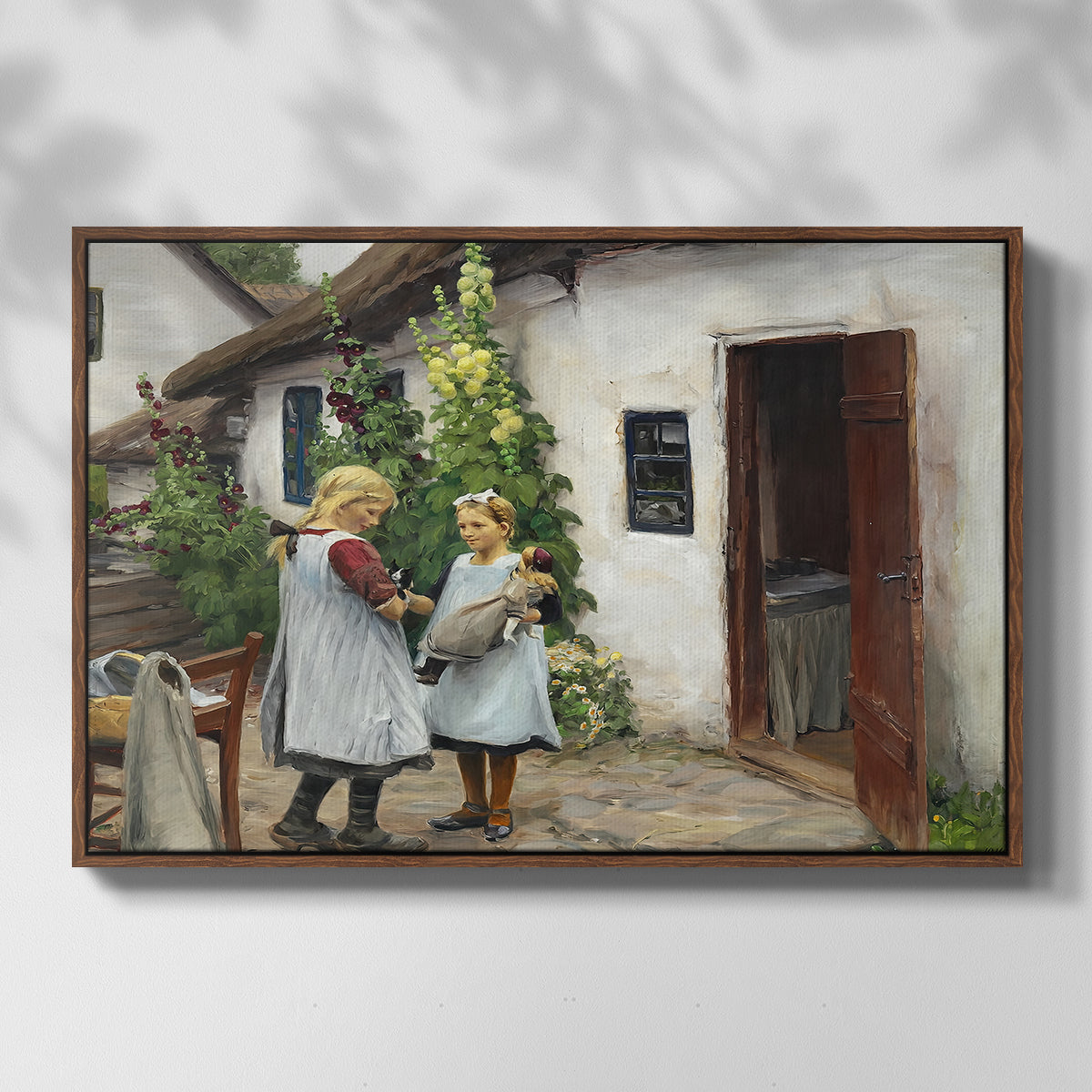 Have You Seen My Kitten?, 1914 - Floater Framed Canvas Print