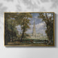 Salisbury Cathedral from the Bishop's Grounds, c. 1825 - Floater Framed Canvas Print