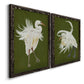 Heron Plumage I - Premium Framed Canvas 2 Piece Set - Ready to Hang