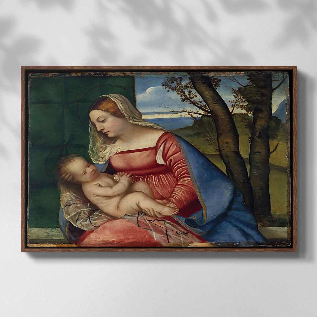 Madonna and Child, c. 1508 - Floater Framed Canvas Print