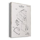 Toilet Paper Patent II Premium Gallery Wrapped Canvas - Ready to Hang