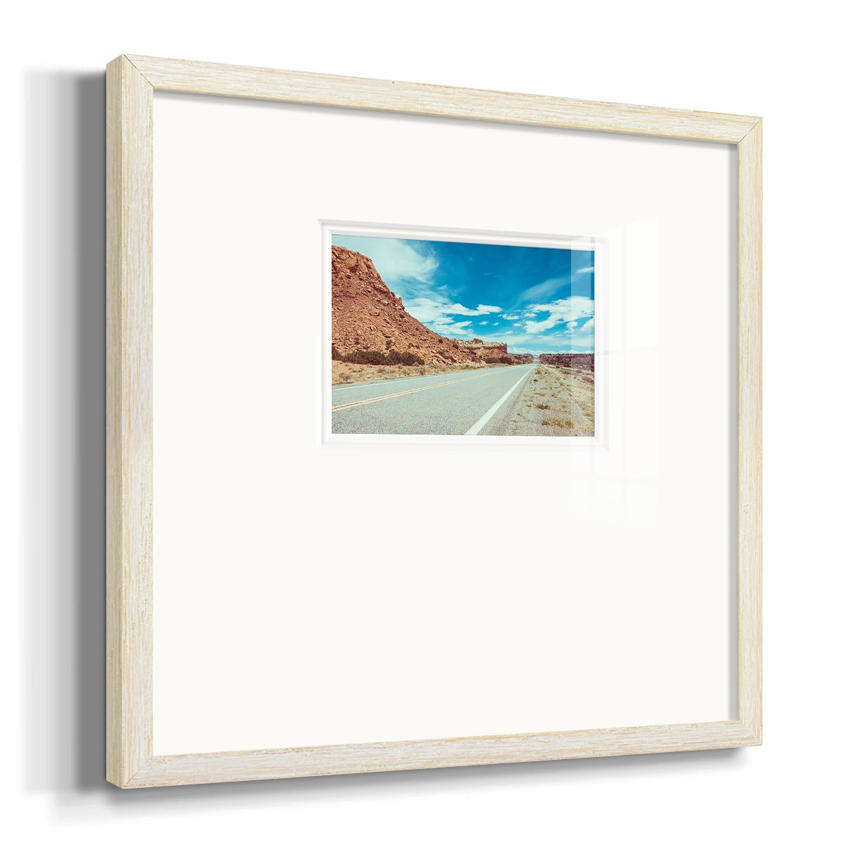 New Mexico Drive II - Double Matboard Framed Print