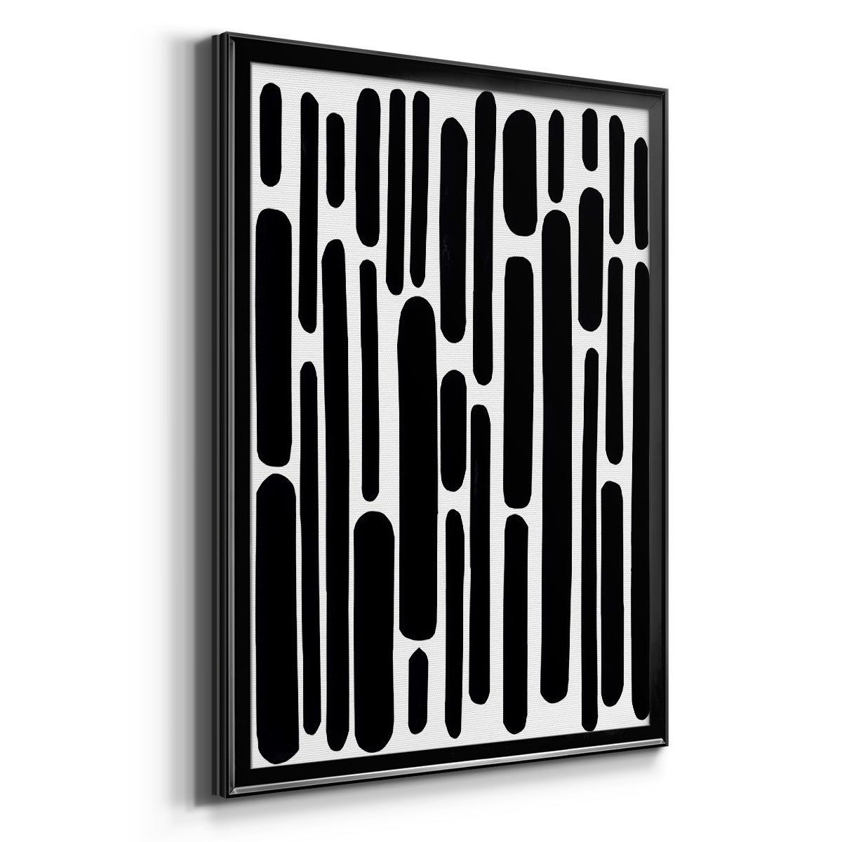 Shuffle I - Modern Framed Canvas Print