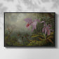 Two Sun Angel Hummingbirds on a Branch, c. 1890-1904 - Floater Framed Canvas Print