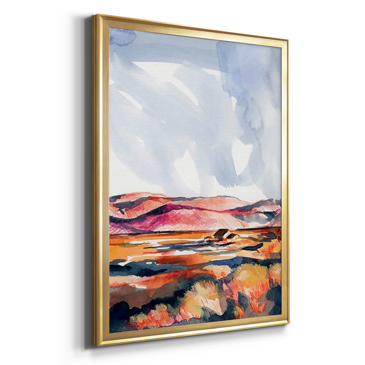 Chromatic Landscapes I - Modern Framed Canvas Print