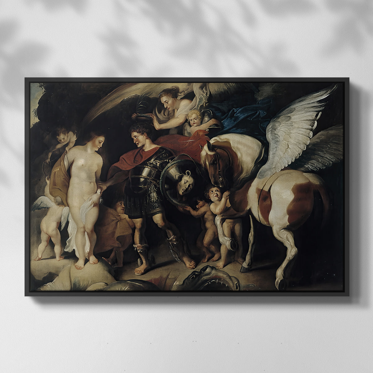 Perseus and Andromeda, c. 1620 - Floater Framed Canvas Print