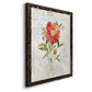 Linen Peony - Premium Canvas Framed in Barnwood - Ready to Hang