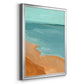 Out on the Sandbar II - Modern Framed Canvas Print