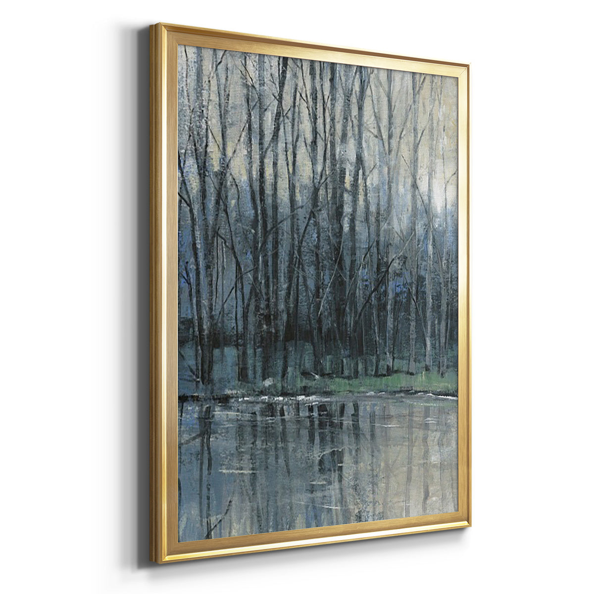 Morning Drizzle I - Modern Framed Canvas Print