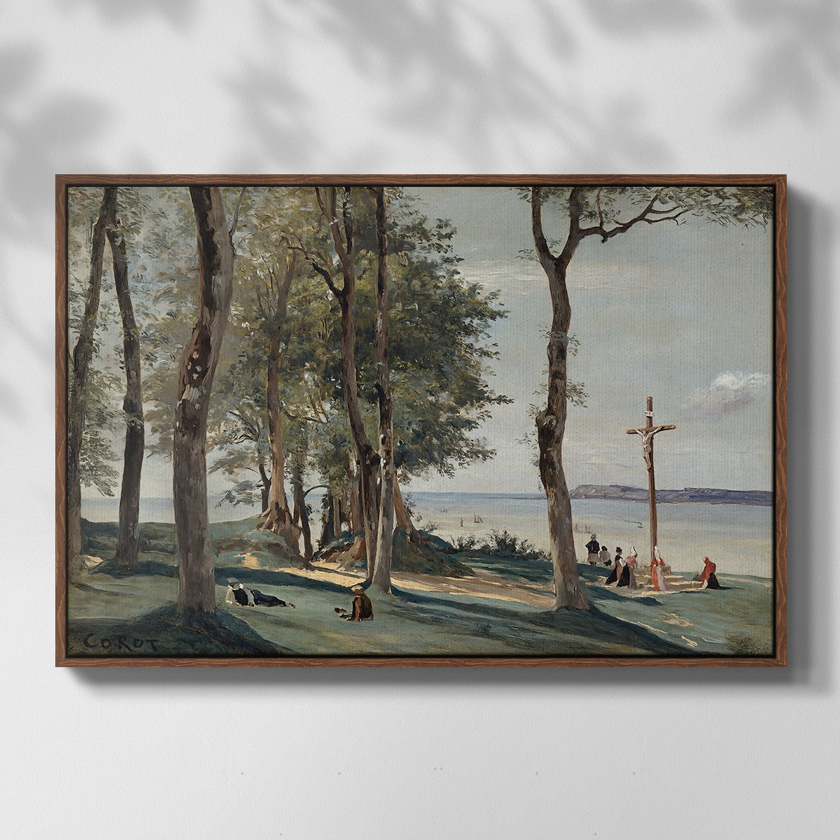 A Calvary on the Cote de Grace, c. 1829 - Floater Framed Canvas Print