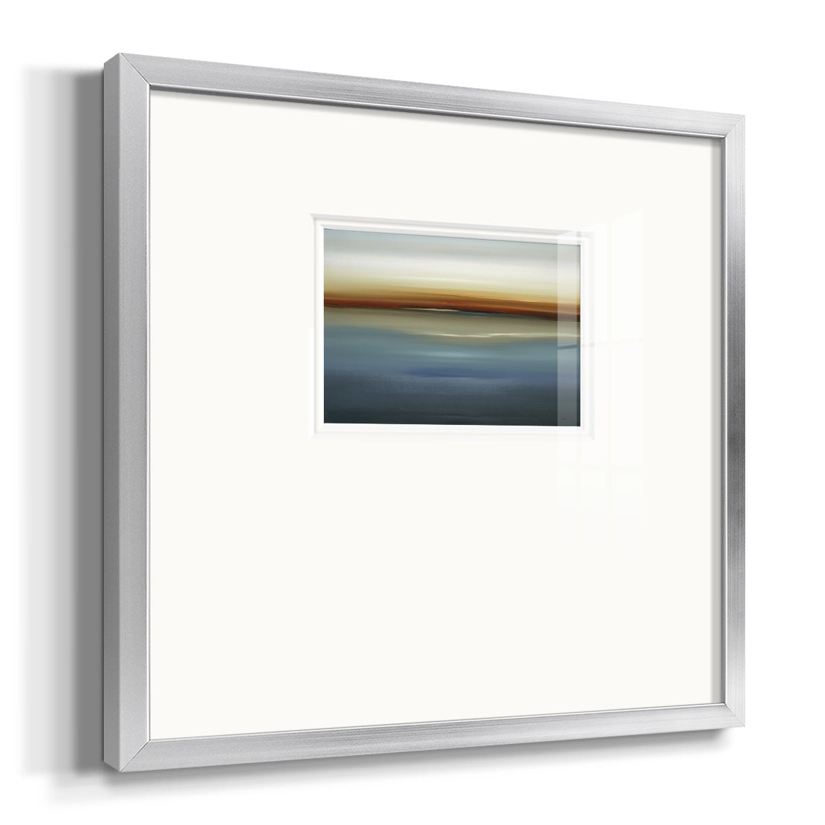 Beside the Blue II Premium Framed Print Double Matboard