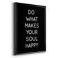 Soul Happy - Modern Framed Canvas Print