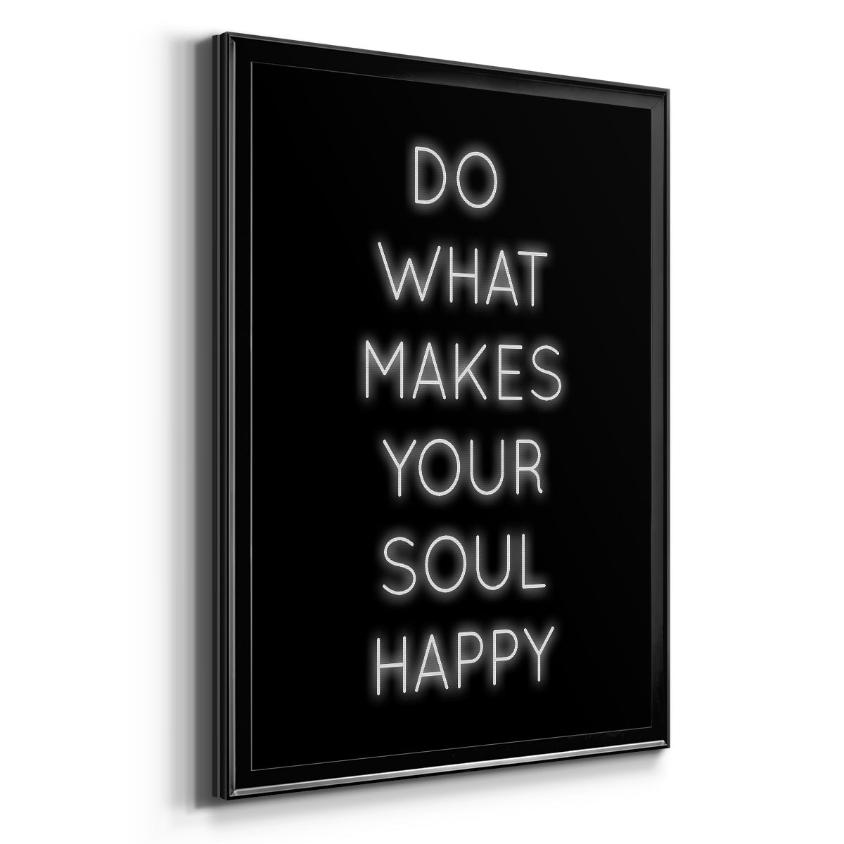 Soul Happy - Modern Framed Canvas Print