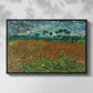 Field with Poppies, 1889 - Floater Framed Canvas Print