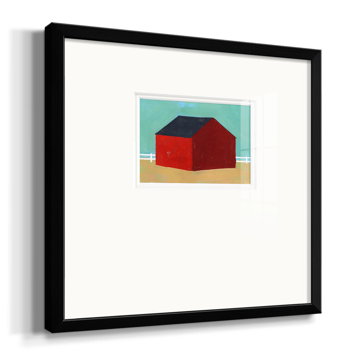 Big Red One III Premium Framed Print Double Matboard