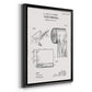 Toilet Paper Patent I - Modern Framed Canvas Print