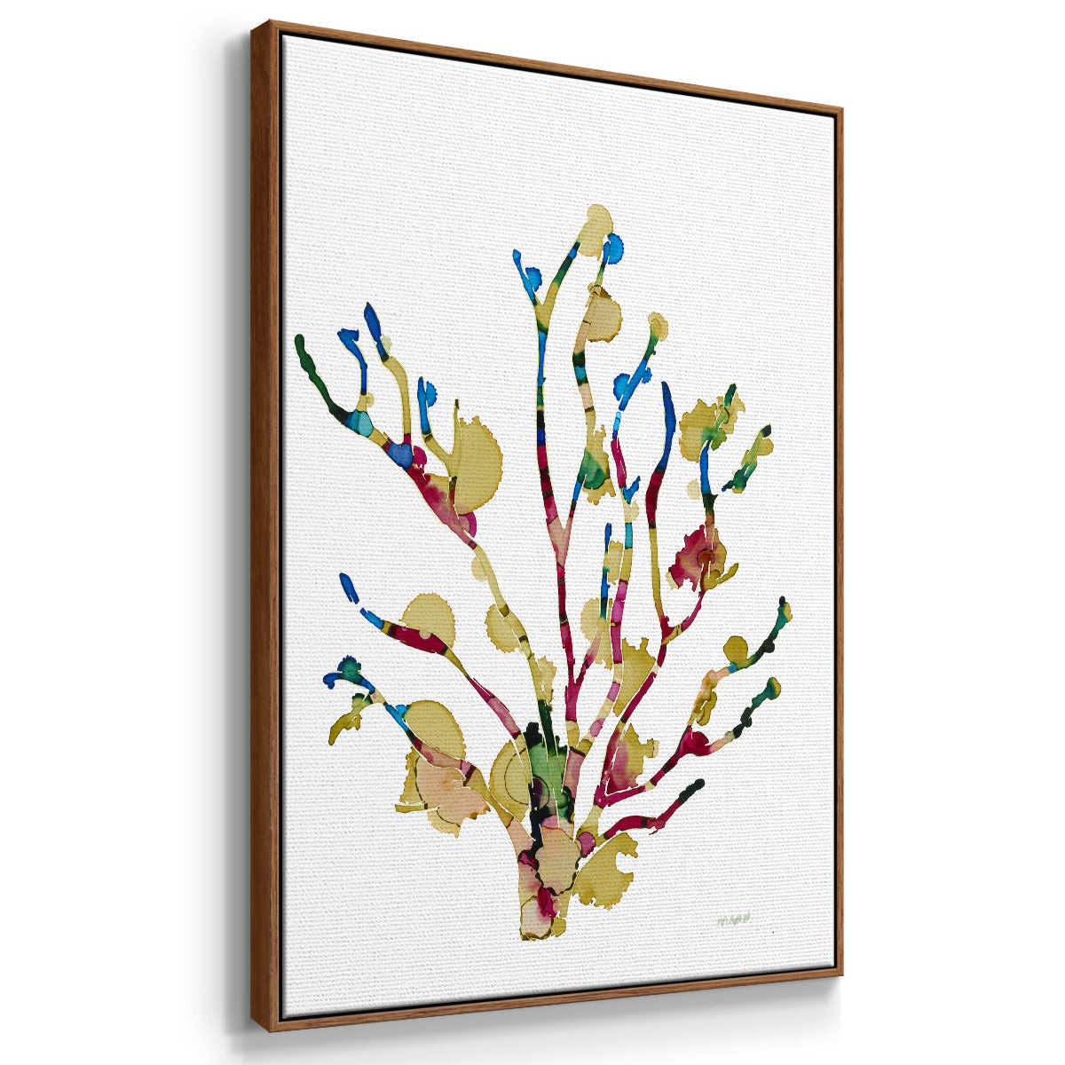 Sea Coral III - Framed Premium Gallery Wrapped Canvas L Frame - Ready to Hang