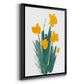 Daffodil Bunch II - Modern Framed Canvas Print