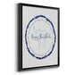 Hanukkah Go Round - Modern Framed Canvas Print