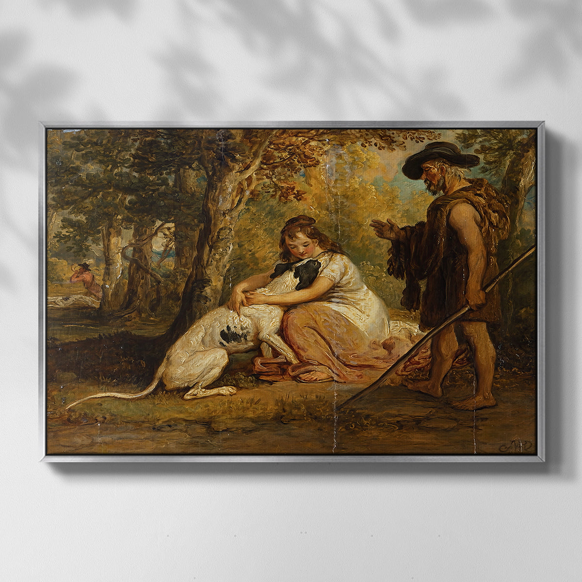 Measure for Measure, or The Biter Bit, 1840 - Floater Framed Canvas Print