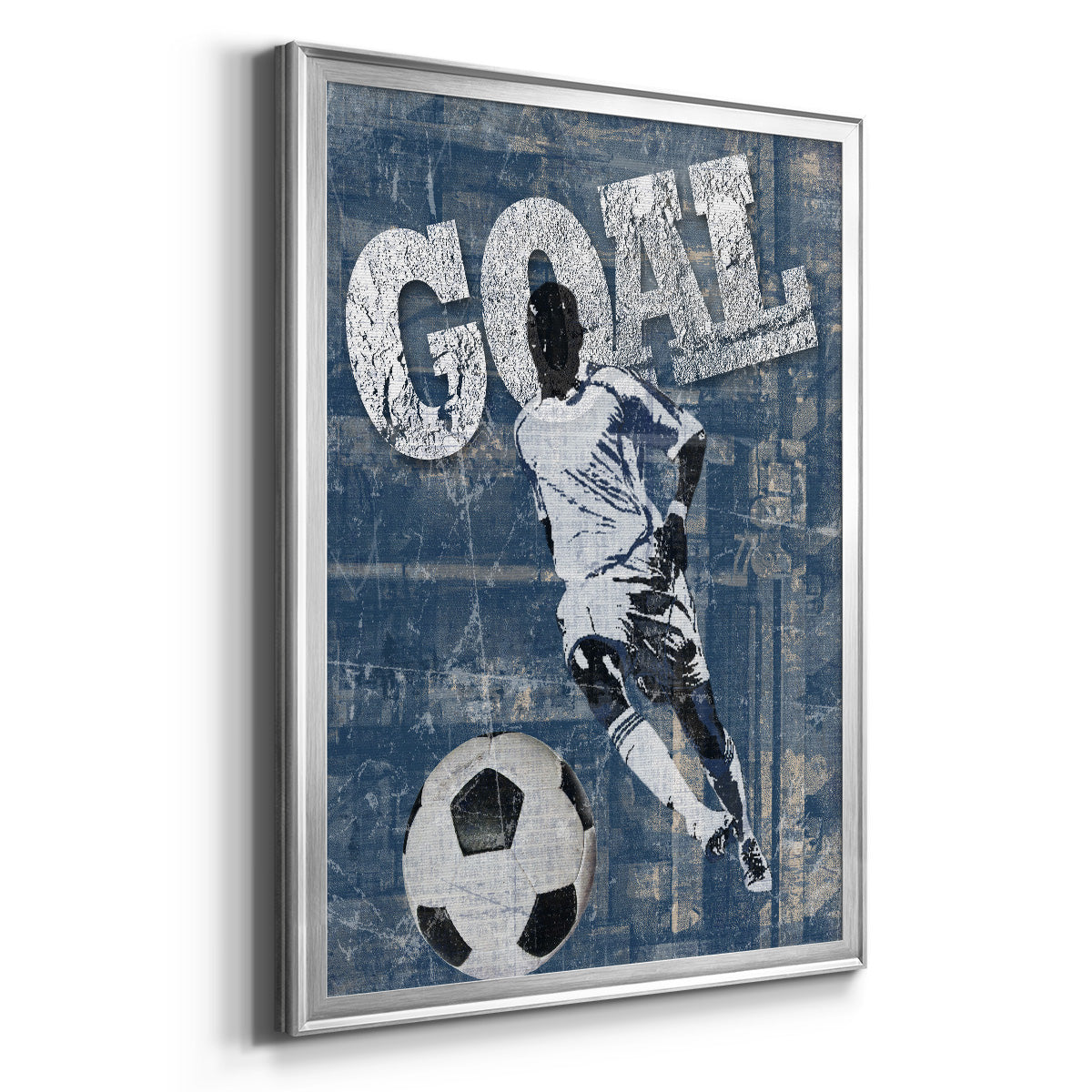 Goal Scorer - Modern Framed Canvas Print