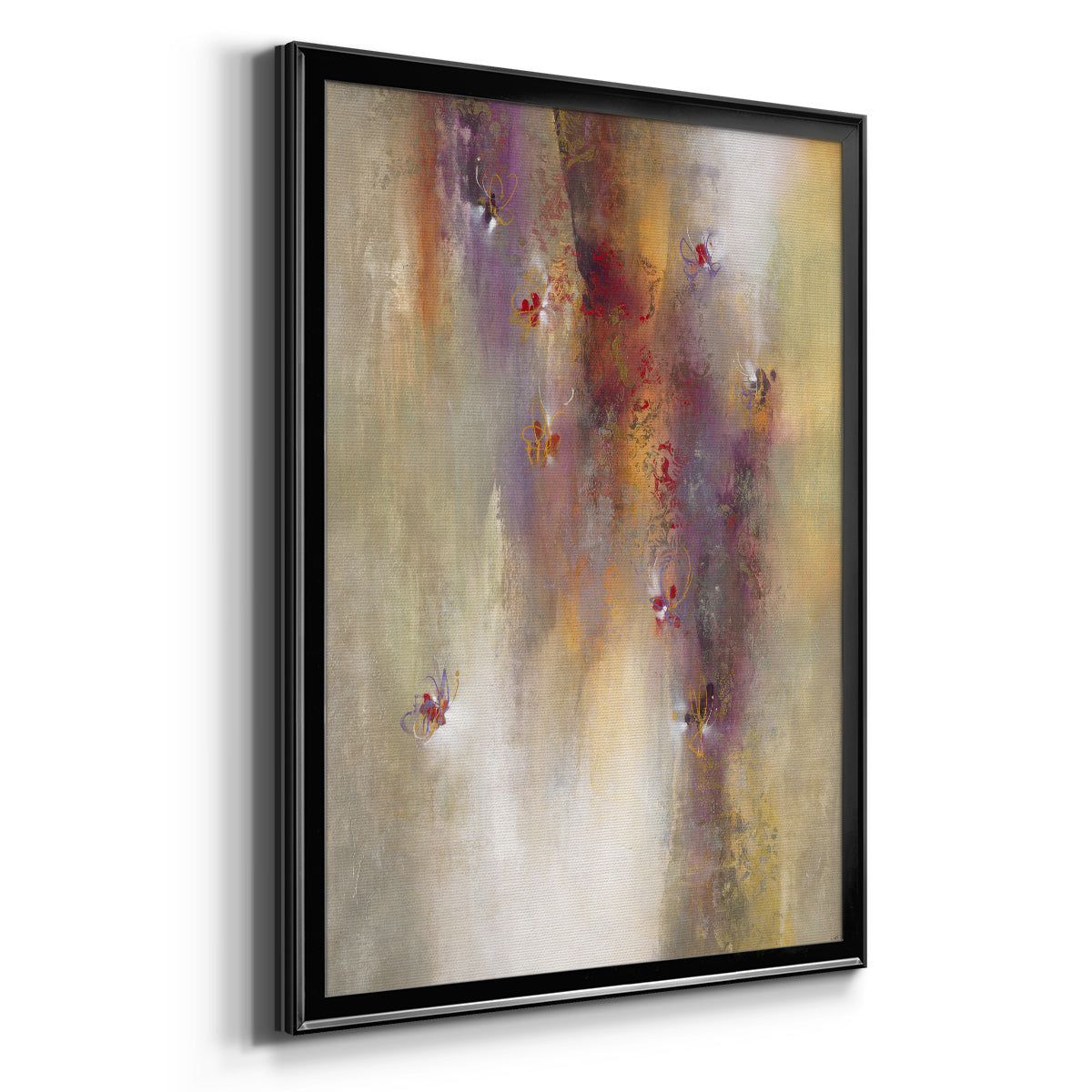 Scarlet Summer - Modern Framed Canvas Print