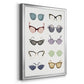 Vintage Glasses I - Modern Framed Canvas Print