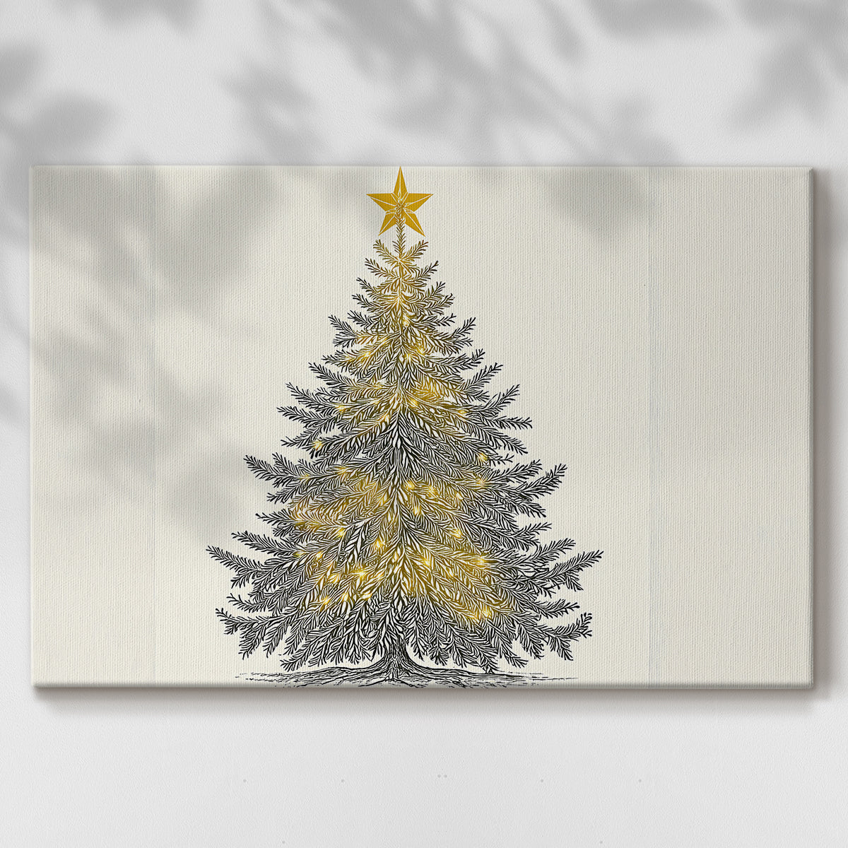 Snowwhite Evergreen Whisper - Canvas Art Print
