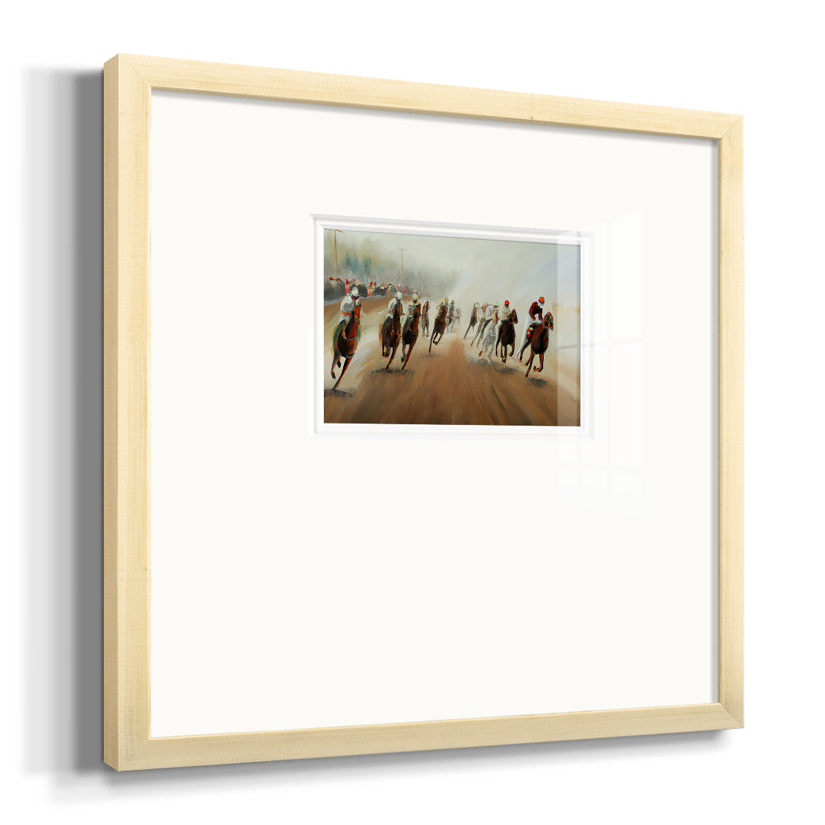 Around the Corner Premium Framed Print Double Matboard