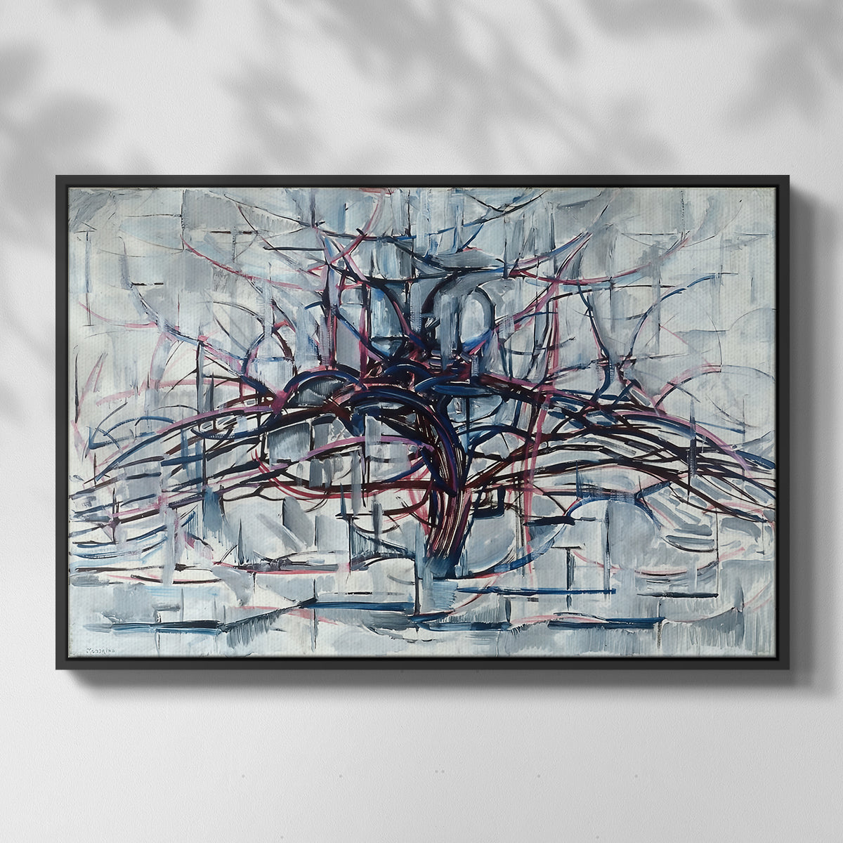 Horizontal Tree, 1912 - Floater Framed Canvas Print