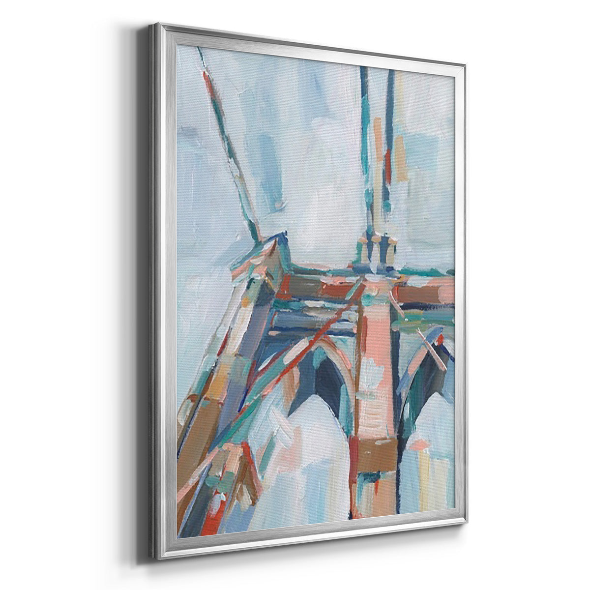 Big City Colors I - Modern Framed Canvas Print