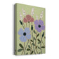 Woodblock Floral III Premium Gallery Wrapped Canvas - Ready to Hang