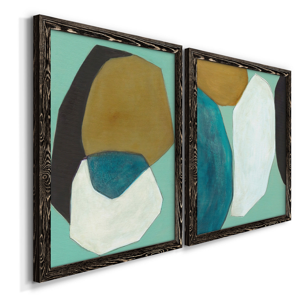 Boulder I - Premium Framed Canvas 2 Piece Set - Ready to Hang