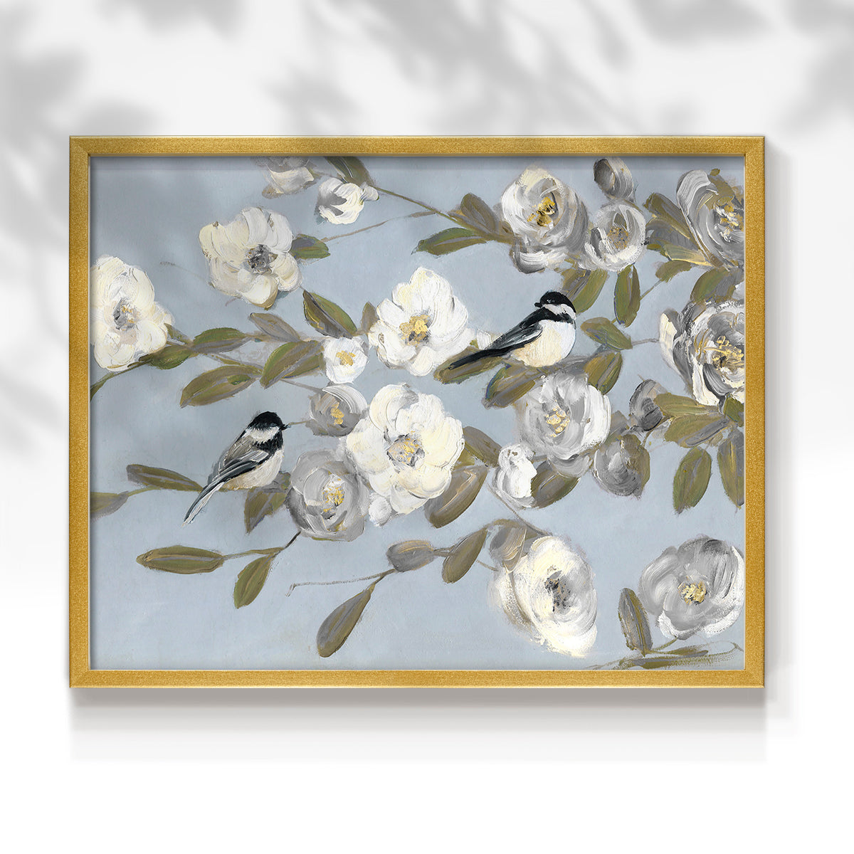 44431,birds,flowers,artwork,home decor,blue background,frame,painting,nature,modern design,interior decoration,blooming,soft hues,decorative piece,wall art,tranquility,flora,fauna,spring theme,artist,creative expression,composition,lifestyle,gift idea,elegance,aesthetics,colorful,garden,charm,relaxation,beauty,light,pastel,harmony,visual art,nature-inspired,chic,floral design,birds perched,serenity,Re-stickable,Plants & Flowers