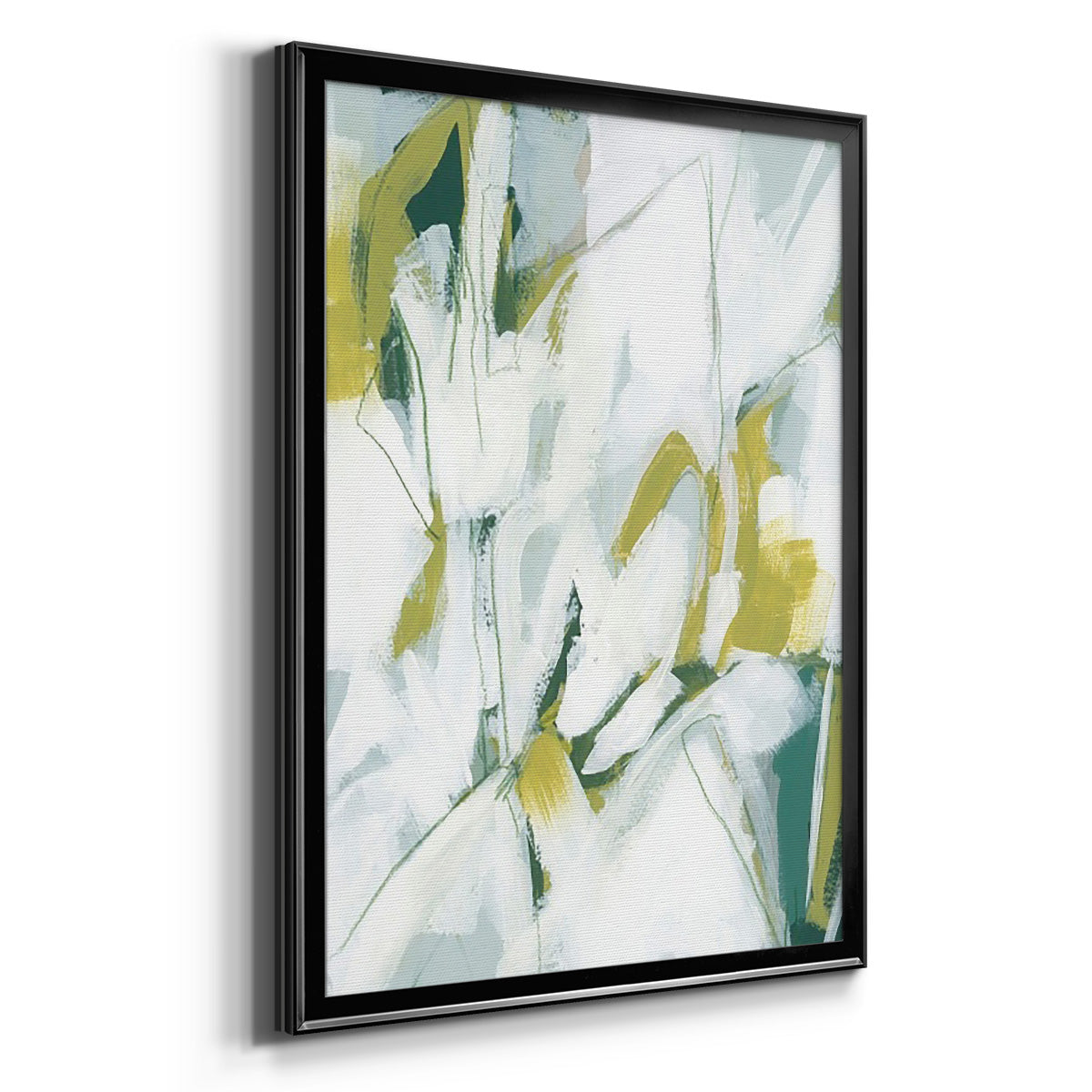 Emerald Ice II - Modern Framed Canvas Print