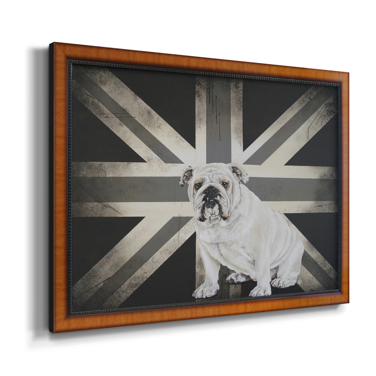 Best of British B&W Premium Framed Canvas- Ready to Hang