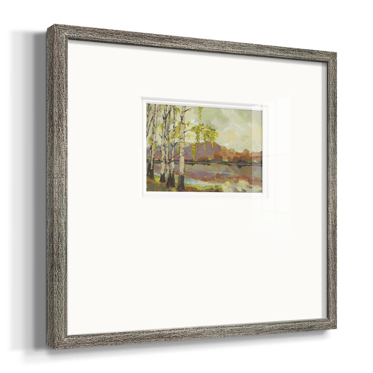 Birch Stand- Premium Framed Print Double Matboard