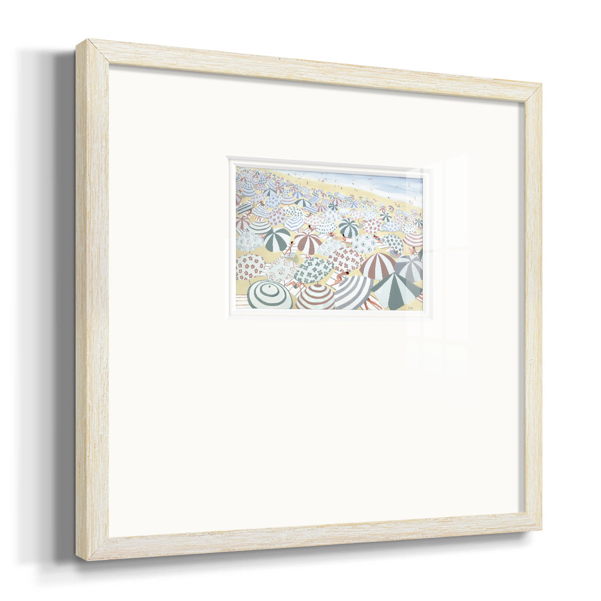 Subtle Beach- Premium Framed Print Double Matboard